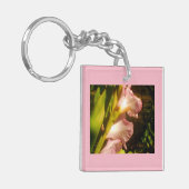 Porte-clés Floral rose (Devant gauche)