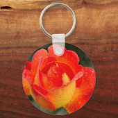 Porte-clés Floral Rose orange (Recto)