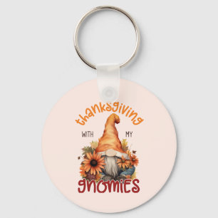 Porte-clés Floral Thanksgiving avec mes Gnomies