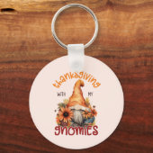 Porte-clés Floral Thanksgiving avec mes Gnomies (Recto)