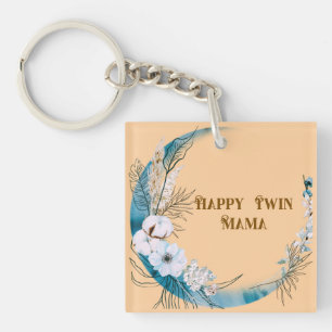 Porte-clés Floral Twin Mama