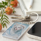 Porte-clés Floral Vierge Marie Porte - clé (Devant droit)