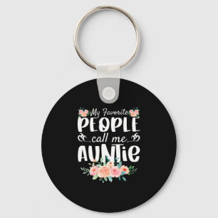 Porte-clés Florals Mes Gens Préférés M'Appelent Tante