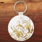 Porte-clés Flore décorative antique (Recto)