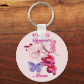 Porte-clés Flore exotique pour maman (Recto)