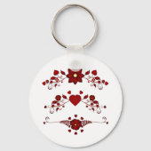 Porte-clés Flore rouge (Recto)