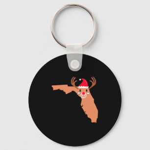 Porte-clés FLORIDA Casquette de Noël Antler Red Nose Reindede