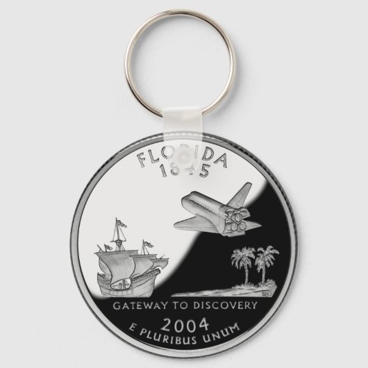 Porte-clés Florida State Faux Quarter (Recto)