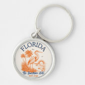 Porte-clés Florida The Sunshine State – Beach & Palms Design (Devant)