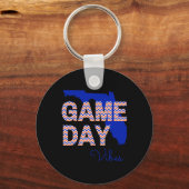 Porte-clés Floride Football Day Vibes Fall Tailgate (Recto)