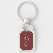 Porte-clés Floride Heart Keyring, Floridienne, Miami (Devant)