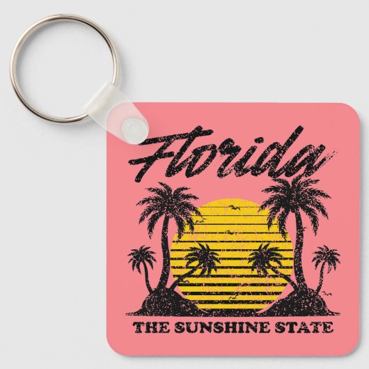 Porte-clés Floride L'État Sunshine (Recto)