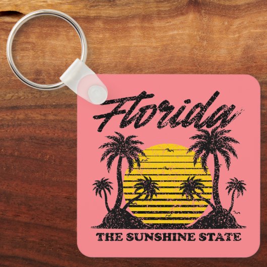 Porte-clés Floride L'État Sunshine (Recto)
