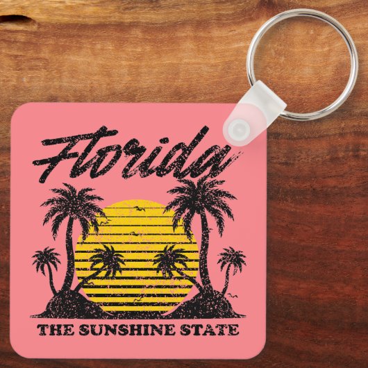 Porte-clés Floride L'État Sunshine (Verso)