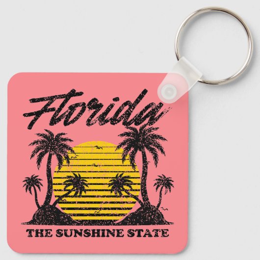 Porte-clés Floride L'État Sunshine (Dos)