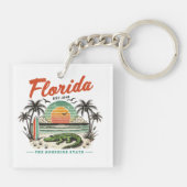 Porte-clés Floride, L'État Sunshine - Sunset Beach Scene (Dos)