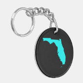 Porte-clés Floride noire et Aqua (Devant gauche)