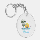 Porte-clés Floride Ocean Sunset Sailing (Devant gauche)