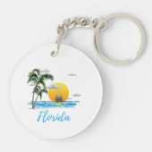 Porte-clés Floride Ocean Sunset Sailing (Dos)