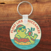 Porte-clés Flotter comme une grenouille boucanier (Verso)