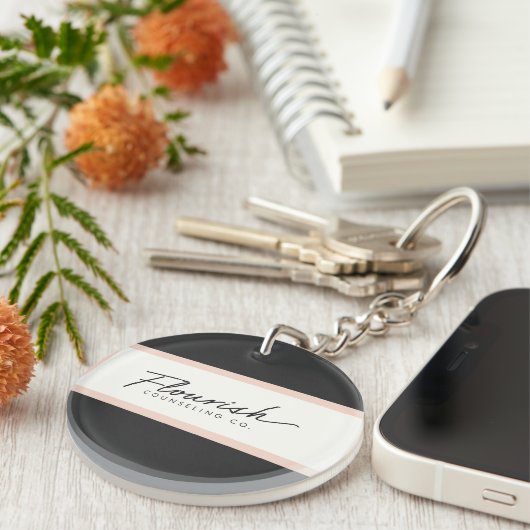 Porte-clés Flourish conseillant le porte - clé d'acrylique de (Devant droit)