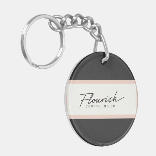 Porte-clés Flourish conseillant le porte - clé d'acrylique de (Devant gauche)