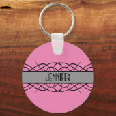 Porte-clés Flourish Gray Deco (Recto)