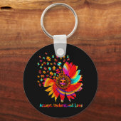 Porte-clés Flower Asd Accepter Comprendre l'amour (Recto)