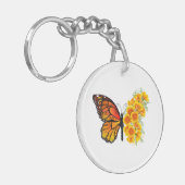 Porte-clés Flower Butterfly with Yellow California Poppy (Devant gauche)