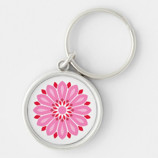PORTE-CLÉS FLOWER CADEAU MARI FEMME PETIT AMI (Devant)