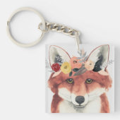 Porte-clés Flower Crown Forester Fox (Devant)