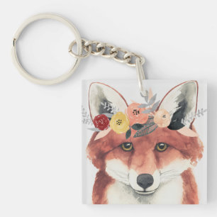 Porte-clés Flower Crown Forester Fox