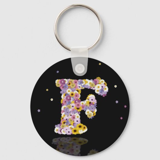 Porte-clés Flower letter F (Recto)