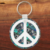 Porte-clés Flower Power Paix II (Recto)