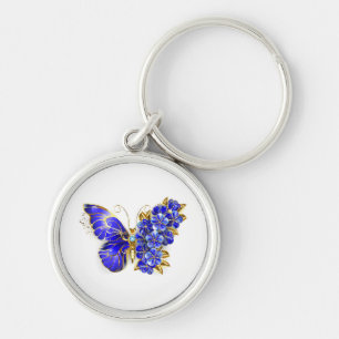 Porte-clés Flower Sapphire Butterfly