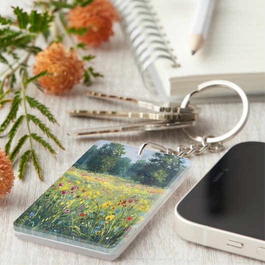 Porte-clés Flowered field (Devant droit)