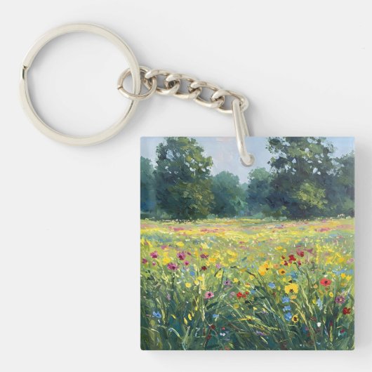 Porte-clés Flowered field (Devant)