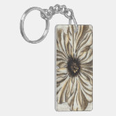 Porte-clés Flowerhead Fresco sur Tan Arrière - plan (Devant gauche)
