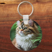 Porte-clés "Fluff and Cuddles : The Chubby Persian Cat" (Recto)