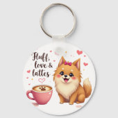 Porte-clés Fluff, Love & Lattes (Verso)