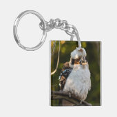 Porte-clés Fluffed up riant kookaburra (Devant gauche)