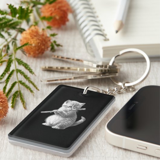 Porte-clés Fluide Chat (Devant droit)