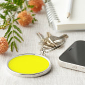 Porte-clés Fluo jaune vibre délice Prêt à Customiser (Côté)