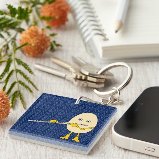 Porte-clés Flûte Jouer Egghead (Devant Droit)