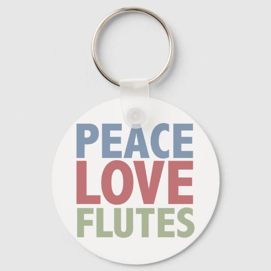 Porte-clés Flûtes d'amour pour la paix (Recto)