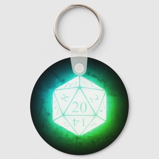 Porte-clés Flux d20 Greenleaf (Recto)