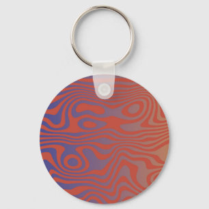 Porte-clés Flux de rêve l Motif abstrait tripant - N° 01