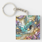 Porte-clés Flux d'or en écoulement (Devant)