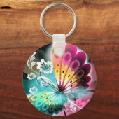 Porte-clés Flux papillon (Recto)