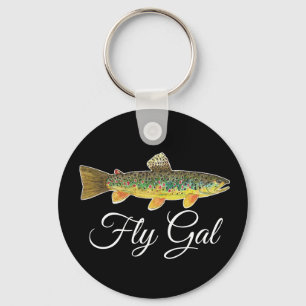 Porte-clés FLY GAL - Fly Fishing Fisherwoman Woman's